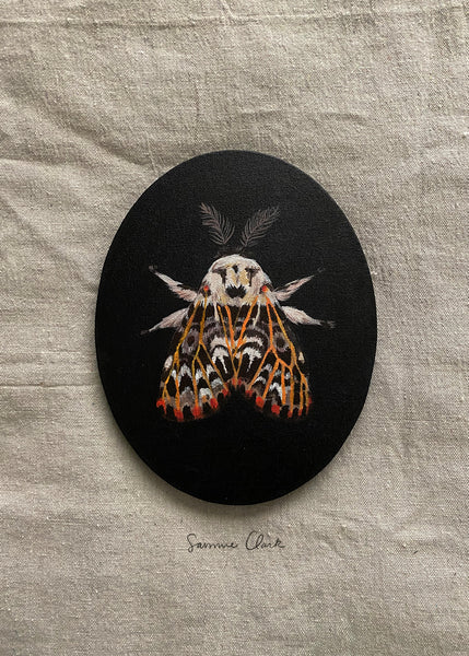 Lymantria Moth Canvas Painting