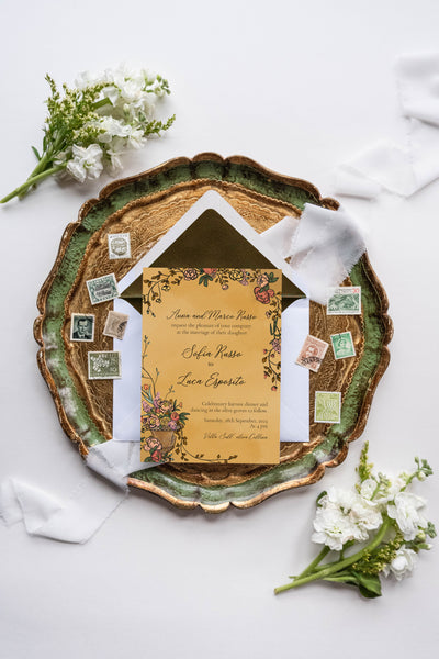 Old World Romance  ~ Semi-custom Digital Wedding Stationery