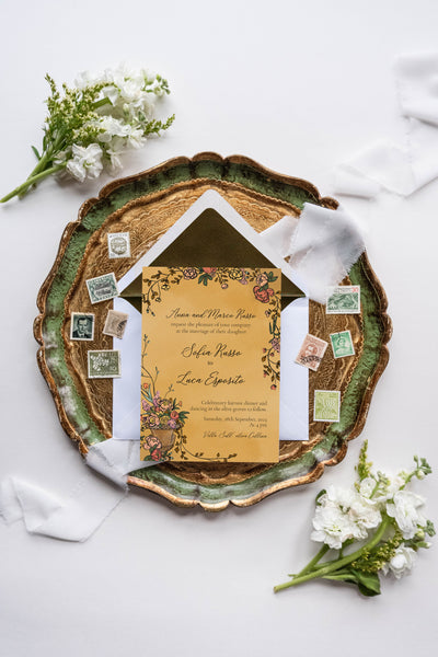 Old World Romance ~ Semi-custom Digital Wedding Stationery