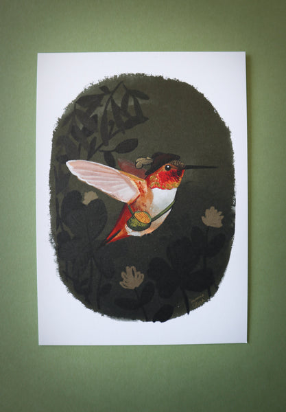 Rufous Hummingbird Limited Edition Print for Conservation