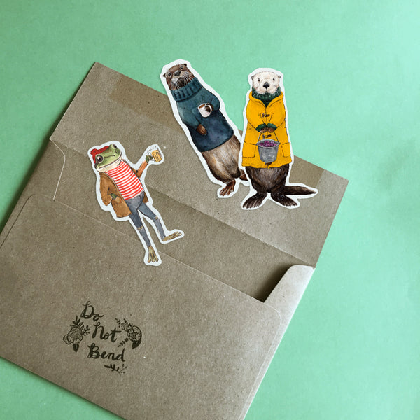 Wesley the River Otter Sticker