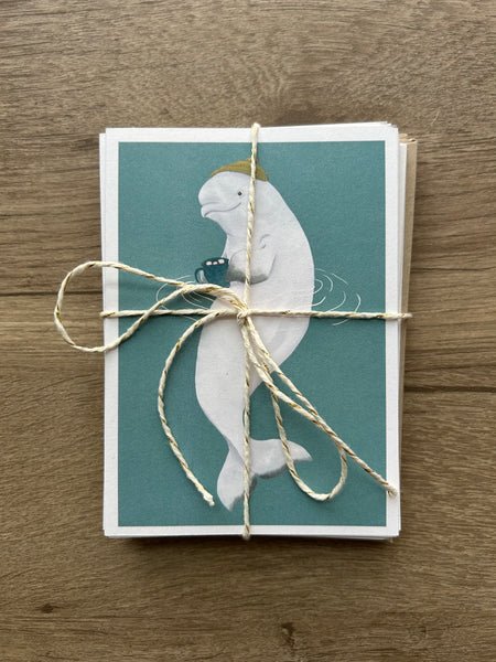 Beluga ~ Mini stationery set of 10