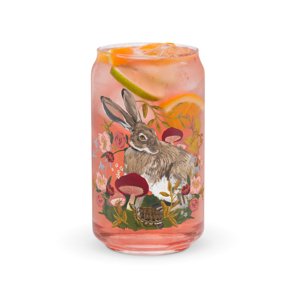 Botanical Hare ~ Drinking Glass