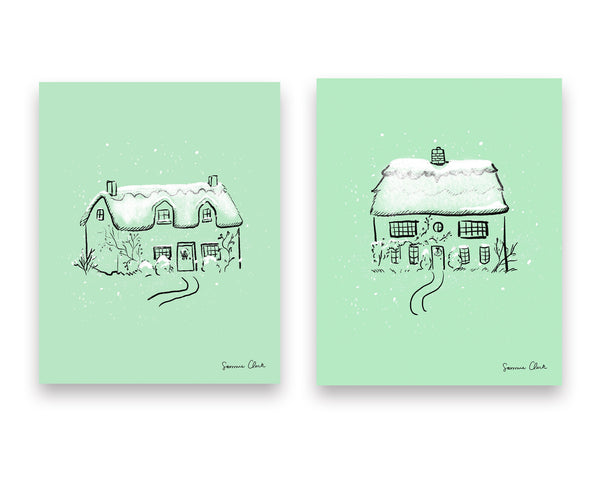 Snowy Cottages Digital Download