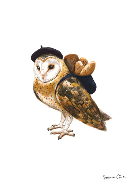 *Seconds* Francoeur the Barn Owl~  Limited Edition print