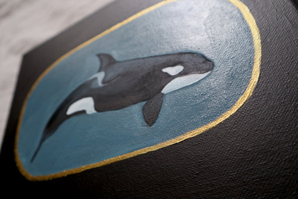 Orca Original Painting on Canvas