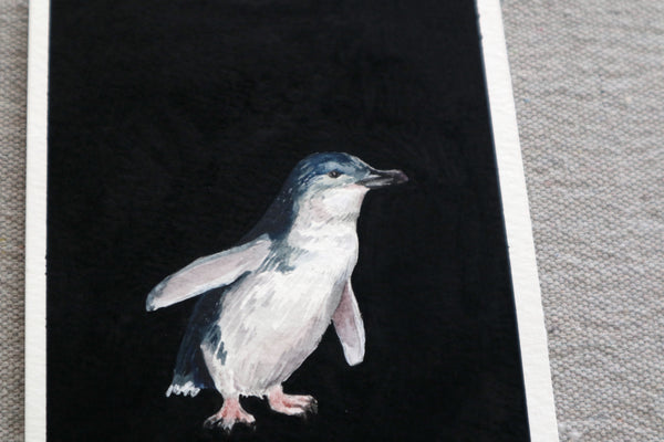 Little Blue Penguin ~ Original Watercolor
