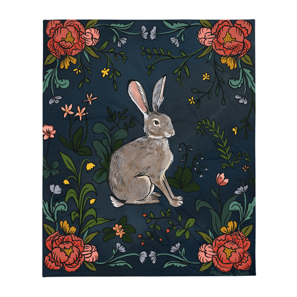 Botanical Hare Blanket