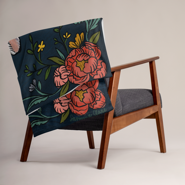 Botanical Hare Blanket