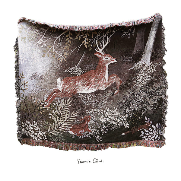 Enchanted Woodland Woven Tapestry Blanket