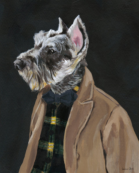 Old Fashioned Pet Portrait ~ Acrylic on Textured Paper