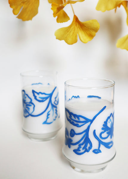 Hand-painted Floral  ~ Drinking Glasses