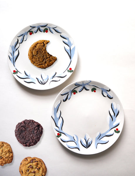 Cookie Plates ~ Hand-painted set of 2