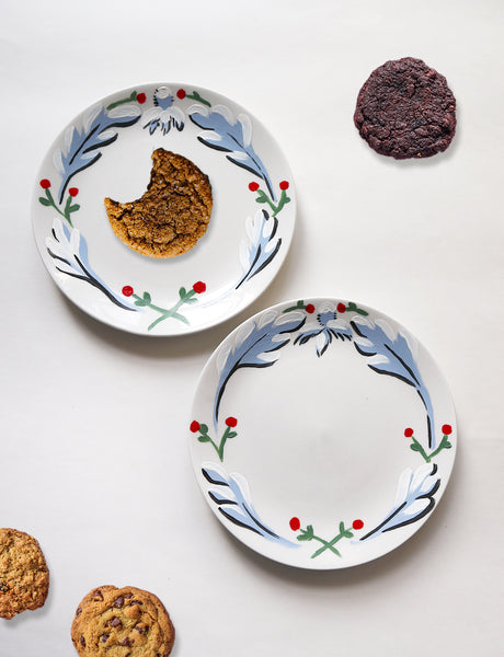 Cookie Plates ~ Hand-painted set of 2