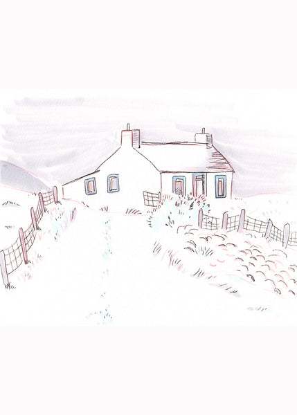 Shetland Cottage Print