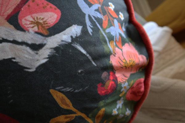 Floral Skunk Pillow