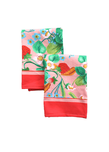 Pre-order Strawberry Patch ~ Cloth Napkins